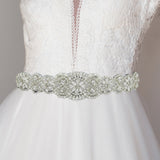 96959, HANDMADE RHINESTONE EVENING WEDDING BELT & HEADBAND, BRIDAL, PROM