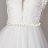 96971, HANDMADE RHINESTONE EVENING WEDDING BELT & HEADBAND
