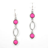 97002, WESTERN TURQUOISE STONE ACCENT DANGLE EARRING