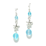 97054, STARFISH WITH BALL DANGLE EARRING