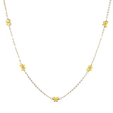 97074, DAINTY ENAMEL BUTTERFLY STATION NECKLACE