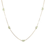 97074, DAINTY ENAMEL BUTTERFLY STATION NECKLACE