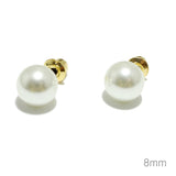 97088, 8MM PEARL STUD EARRING