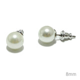 97088, 8MM PEARL STUD EARRING