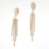 97108, PAVE RHINESTONE DROP DANGLE EARRING