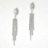 97108, PAVE RHINESTONE DROP DANGLE EARRING