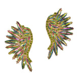97137, WING RHINESTONE EVENING EARRING