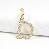 97143, INITIAL PAVE RHINESTONE CHARM