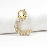 97143, INITIAL PAVE RHINESTONE CHARM