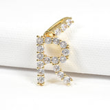 97143, INITIAL PAVE RHINESTONE CHARM