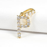 97143, INITIAL PAVE RHINESTONE CHARM