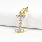 97143, INITIAL PAVE RHINESTONE CHARM