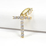 97143, INITIAL PAVE RHINESTONE CHARM