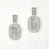 97146, GEOMETRIC PAVE RHINESTONE EARRING