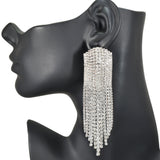 97151, PAVE RHINESTONE DROP EARRING