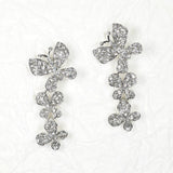 97154, BUTTERFLY PAVE RHINESTONE DANGLE EARRING