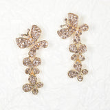 97154, BUTTERFLY PAVE RHINESTONE DANGLE EARRING