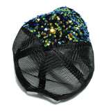 97176, SEQUIN BLING MESH BASEBALL CAP