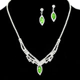 97191, PAVE RHINESTONE NECKLACE SET