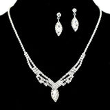 97191, PAVE RHINESTONE NECKLACE SET