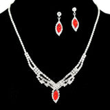 97191, PAVE RHINESTONE NECKLACE SET