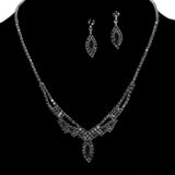 97191, PAVE RHINESTONE NECKLACE SET