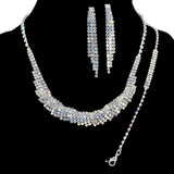 97200, PAVE RHINESTONE NECKLACE SET WITH BRACELET