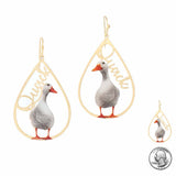 97211, "QUACK" DUCK DANGLE EARRING