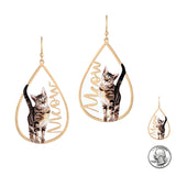 97211, "MEOW" CAT DANGLE EARRING