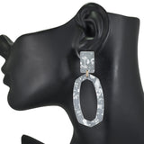 97220, GOLD FLAIR ACCENT GEOMETRIC ACRYLIC EARRING