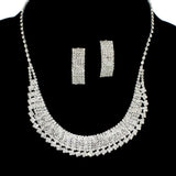 97744, PAVE RHINESTONE NECKLACE SET