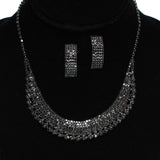 97744, PAVE RHINESTONE NECKLACE SET