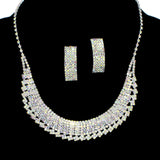 97744, PAVE RHINESTONE NECKLACE SET