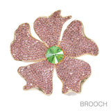 97746, BIG FLOWER RHINESTONE PIN BROOCH