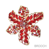 97747, BIG FLOWER RHINESTONE PIN BROOCH