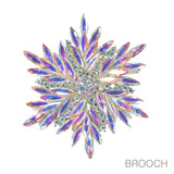 97751, FLOWER RHINESTONE PIN BROOCH