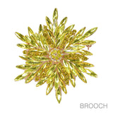97751, FLOWER RHINESTONE PIN BROOCH
