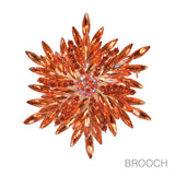 97751, FLOWER RHINESTONE PIN BROOCH