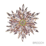 97751, FLOWER RHINESTONE PIN BROOCH