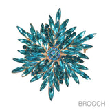 97751, FLOWER RHINESTONE PIN BROOCH