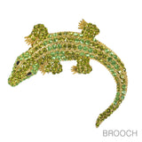 97753, BIG ALLIGATOR RHINESTONE PIN BROOCH