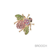 97756, SMALL BEE RHINESTONE PIN BROOCH