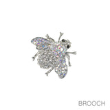 97756, SMALL BEE RHINESTONE PIN BROOCH