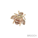 97756, SMALL BEE RHINESTONE PIN BROOCH