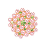 97757, PEARL WITH RHINESTONE PIN BROOCH