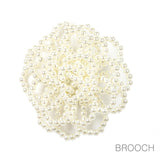 97758, PEARL CLUSTER FLOWER PIN BROOCH