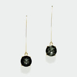 97770, ROUND RHINESTONE DANGLE EARRING