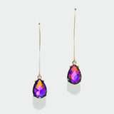 97771, TEARDROP RHINESTONE DANGLE EARRING