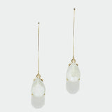 97771, TEARDROP RHINESTONE DANGLE EARRING