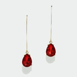 97771, TEARDROP RHINESTONE DANGLE EARRING